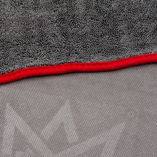 Laveta microfibra cu fata dubla, Miracle - 50x80 cm - Gri/Rosu