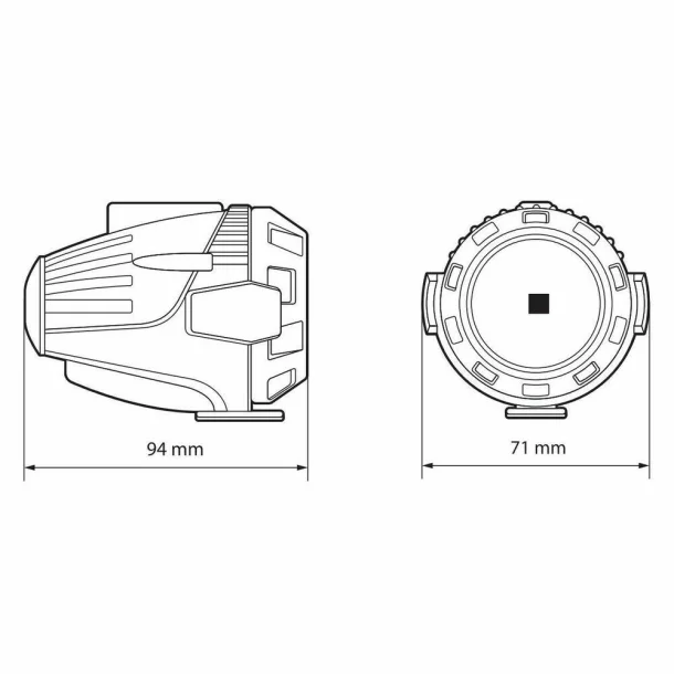 Fog-X2, kit proiectoare auxiliare LED pentru ceata moto - 12V - 30W