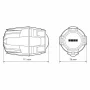 Fog-X1, kit proiectoare auxiliare LED pentru ceata moto - 12V - 20W