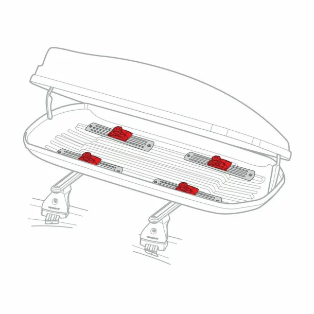 Kit de fixare rapida pentru cutiile portbagaj Nordrive seriile 430/430D/530/530D/630/630D