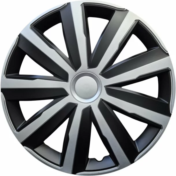 Set capace roti auto Cridem Drift 4buc - Argintiu/Negru - 15''