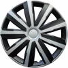 Set capace roti auto Cridem Drift 4buc - Argintiu/Negru - 16''