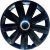 Set capace roti auto Cridem Drift RC 4buc - Negru/Crom - 16''
