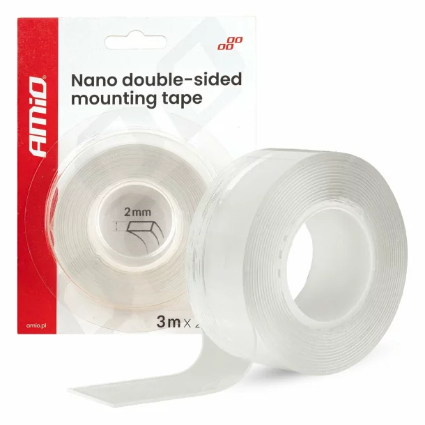 Banda adeziva Nano reutilizabila dublu adeziva 20mmx3mx1mm
