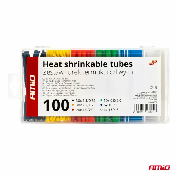Set de tuburi termocontractabile 100buc