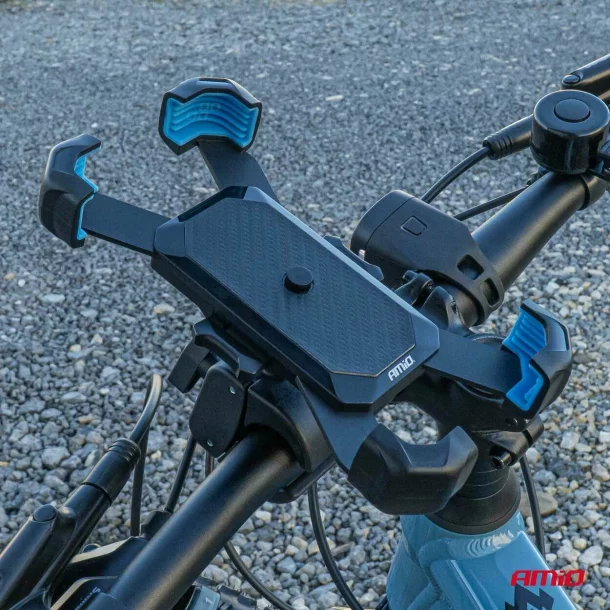 Suport telefon rotativ 360° pentru bicicletă, motocicletă și scuter