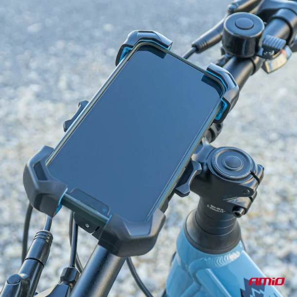 Suport telefon rotativ 360° pentru bicicletă, motocicletă și scuter