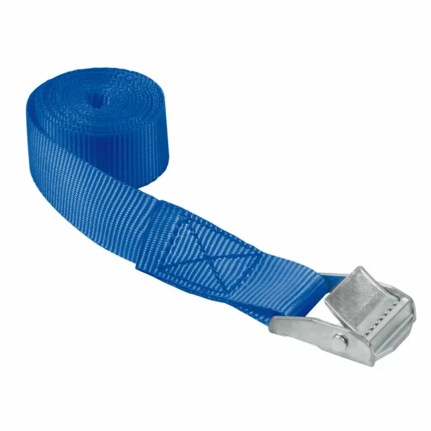 Chinga de ancorare cu clema de fixare, 1buc - 2.5×300cm - Albastru