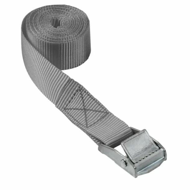 Chinga de ancorare cu clema de fixare, 1buc - 2.5x300cm - Gri