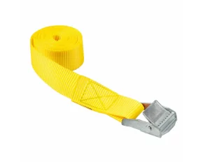 Chinga de ancorare cu clema de fixare, 1buc - 2.5×300cm - Galben
