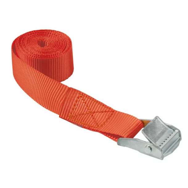 Rögzítőheveder csatos zárral, 1db - 2.5×300cm - Piros