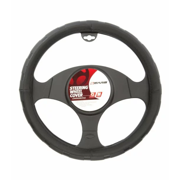 Husa volan 4Cars - M - Ø 37/39cm - Negru