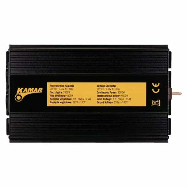 KAMAR 24V-230V feszültségátalakító 2000W/4000W