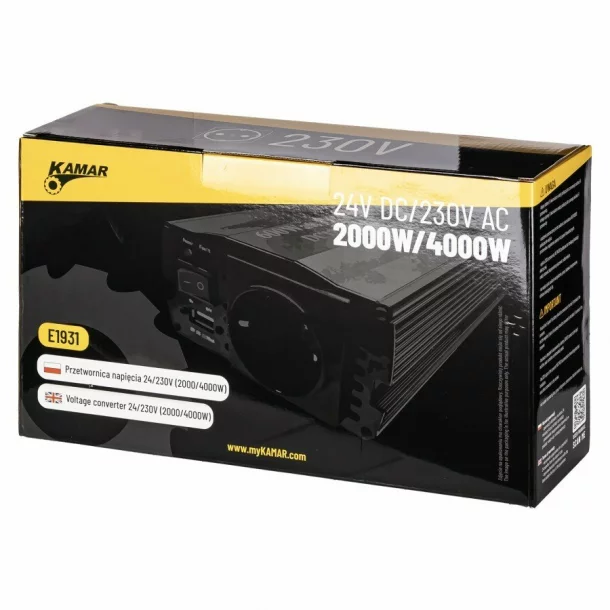 KAMAR 24V-230V feszültségátalakító 2000W/4000W
