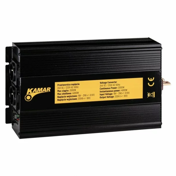 KAMAR 24V-230V feszültségátalakító 2000W/4000W