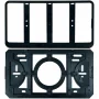 Suport numar inmatriculare auto TIP D, 30x15cm, ABS - Negru