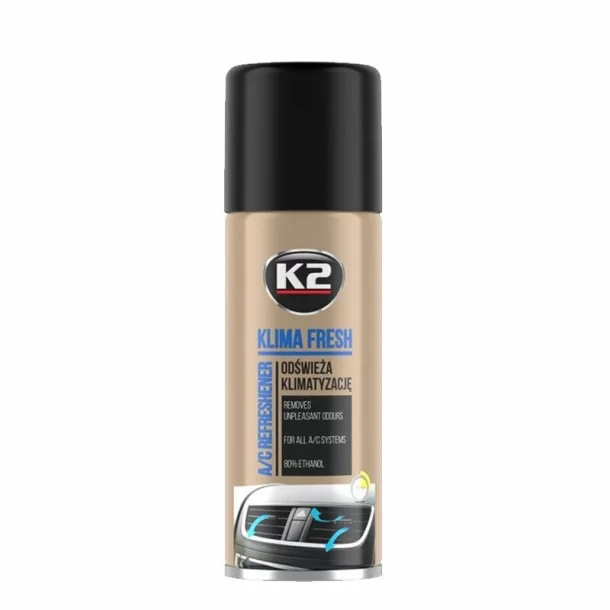 Spray pentru curatat si dezinfectat sistemul de aer conditionat, K2 KLIMA FRESH, 150ml, Cirese