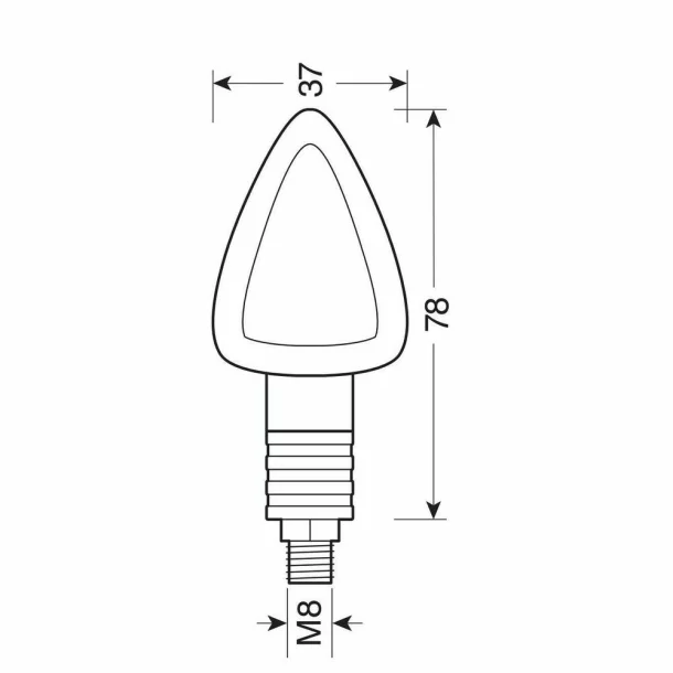 Lampi semnalizare directie mers Focal 21W 12V - Negru