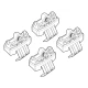 Kit de montaj pentru bare Alumia, Quadra, Silenzio C213 - Opel Crossland 10/20>07/24, Crossland X 06/17>09/20