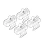 Kit de montaj pentru bare Alumia, Quadra, Silenzio C259 - Abarth 500e 3p 05/23>, Fiat 500e 3p 04/20>