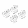 Kit de montaj pentru bare Alumia, Quadra, Silenzio C272 - Citroen C3 04/24>, C3 Aircross 08/24>, Opel Frontera 09/24>