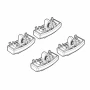 Kit de montaj pentru bare Alumia, Quadra, Silenzio C274 - Land Rover Defender 90 12/19>06/25, 07/25>, Defender 110 12/19>06/25, 07/25>, Defender 130 08/22>06/25, 07/25>