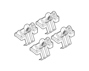 Kit de montaj pentru bare Alumia, Quadra, Silenzio C006 - Nissan Micra 01/03>10/10