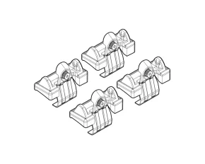 Kit de montaj pentru bare Alumia, Quadra, Silenzio C008 - Toyota Corolla 01/02>12/07