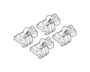 Kit de montaj pentru bare Alumia, Quadra, Silenzio C009 - Toyota Corolla Verso 01/02>08/04