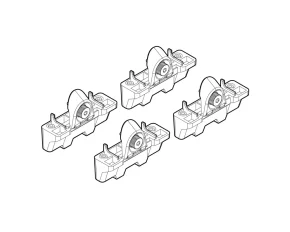 Kit de montaj pentru bare Alumia, Quadra, Silenzio C015 - Honda CR-V 04/02>12/06