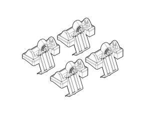 Kit de montaj pentru bare Alumia, Quadra, Silenzio C017 - Alfa Romeo 147 10/00>08/08, 147 04/01>08/08