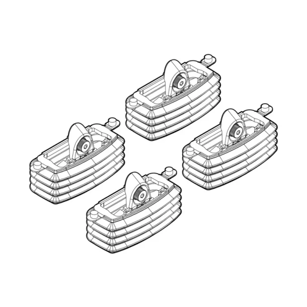 Kit de montaj pentru bare Alumia, Quadra, Silenzio C020 - Fiat Idea 01/04>11/12, Lancia Musa 09/04>12/13