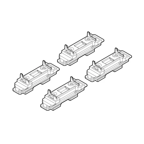 Kit de montaj pentru bare Alumia, Quadra, Silenzio C036 - Chrysler Pt Cruiser, Citroen C8, Evasion, Fiat Ulysse, Ford Focus Wagon, Galaxy, Carnival, Lancia Phedra, Zeta, Nissan X-Trail, Peugeot 806, 807, Porsche Cayenne, Volkswagen Touareg
