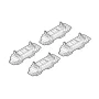 Kit de montaj pentru bare Alumia, Quadra, Silenzio C036 - Chrysler Pt Cruiser, Citroen C8, Evasion, Fiat Ulysse, Ford Focus Wagon, Galaxy, Carnival, Lancia Phedra, Zeta, Nissan X-Trail, Peugeot 806, 807, Porsche Cayenne, Volkswagen Touareg