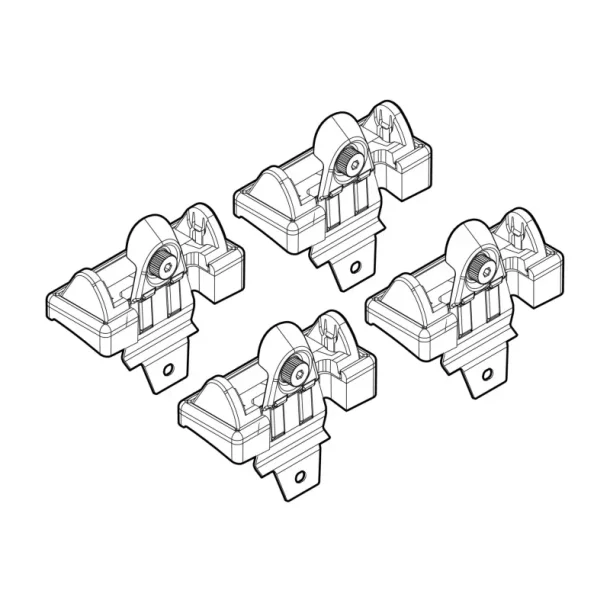 Kit de montaj pentru bare Alumia, Quadra, Silenzio C048 - Chevrolet Niva 01/98>09/15