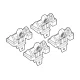 Kit de montaj pentru bare Alumia, Quadra, Silenzio C048 - Chevrolet Niva 01/98>09/15