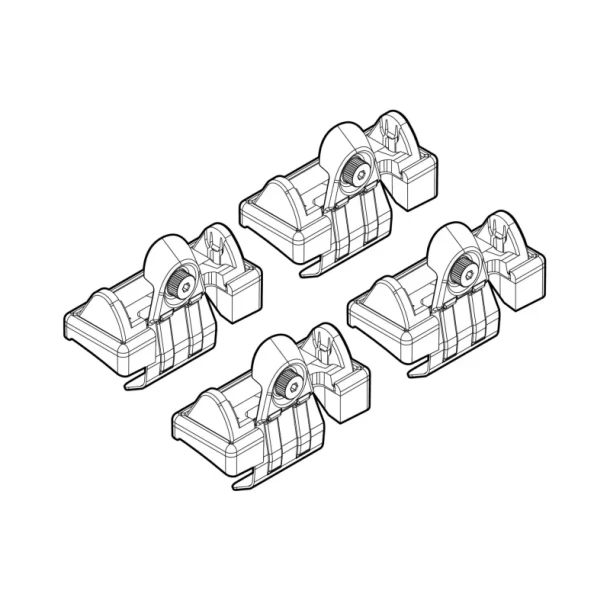 Kit de montaj pentru bare Alumia, Quadra, Silenzio C054 - Volkswagen Fox 05/05>12/10