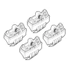 Kit de montaj pentru bare Alumia, Quadra, Silenzio C102 - Abarth 500 07/08>05/16, 500C 06/10>05/16, 595 06/16>08/24, 695 Biposto 12/14>12/17,  Fiat 500 07/07>06/19, 500 Hybrid 07/19>11/24, 500C 07/09>08/20