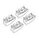 Kit de montaj pentru bare Alumia, Quadra, Silenzio C114 - Bmw Serie 3 (E90) 03/05>01/12, Serie 3 Touring (E91) 09/05>05/12
