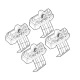 Kit de montaj pentru bare Alumia, Quadra, Silenzio C120 - Ford C-Max 11/10>03/20