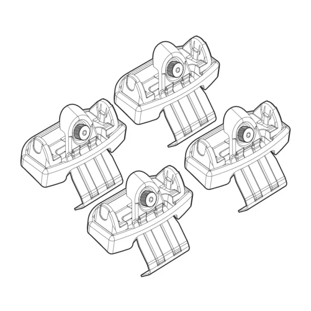 Kit de montaj pentru bare Alumia, Quadra, Silenzio C131 - Nissan Juke 10/10>11/19