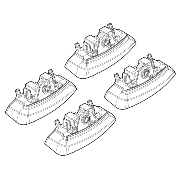 Mounting kit for Alumia, Quadra, Silenzio roof bars - C134 - Opel Astra J 01/10>10/15
