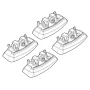 Mounting kit for Alumia, Quadra, Silenzio roof bars - C134 - Opel Astra J 01/10>10/15
