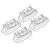 Kit de montaj pentru bare Alumia, Quadra, Silenzio C145 - Mercedes Classe B 10/11>11/14, Classe B 12/14>06/15, Classe B 07/15>01/19