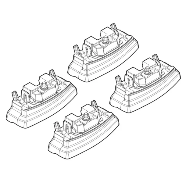 Kit de montaj pentru bare Alumia, Quadra, Silenzio C145 - Mercedes Classe B 10/11>11/14, Classe B 12/14>06/15, Classe B 07/15>01/19