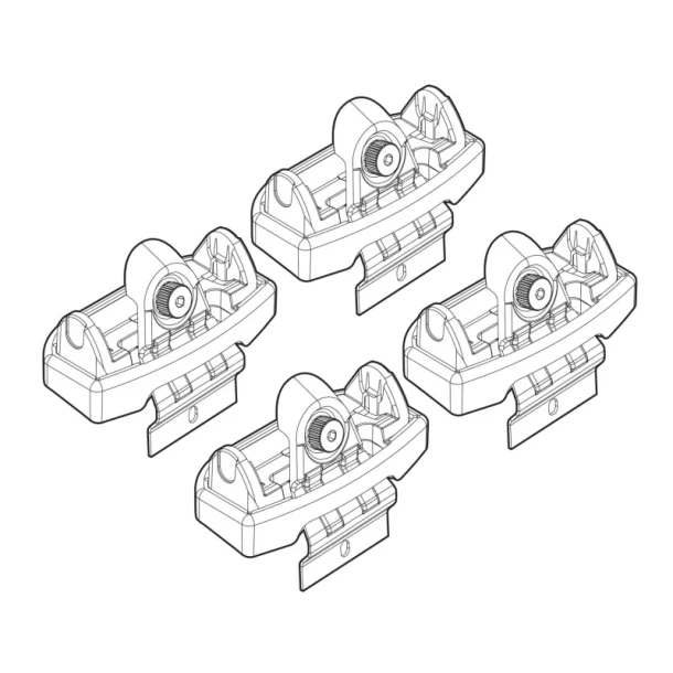 Kit de montaj pentru bare Alumia, Quadra, Silenzio C147 - Nissan Qashqai 03/07>01/14