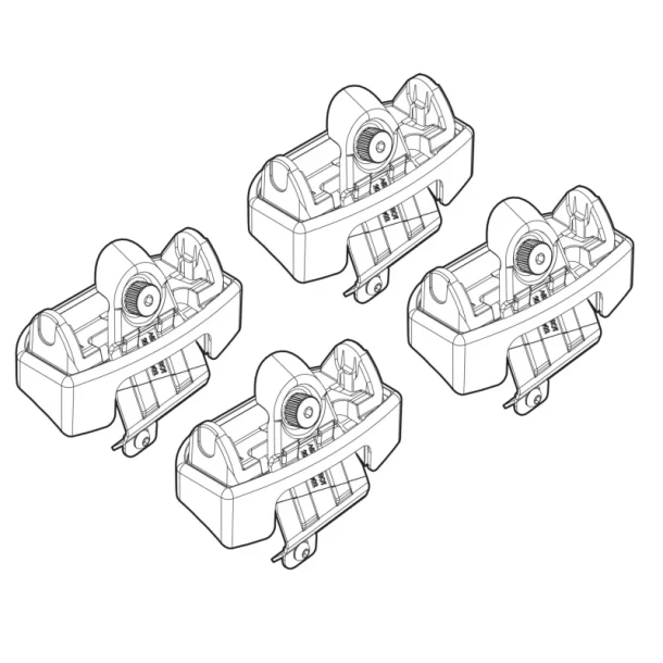 Kit de montaj pentru bare Alumia, Quadra, Silenzio C151 - Peugeot 206 3p 09/98>02/09, 206 5p 09/98>02/09, 206 Plus 3p 03/09>01/13, 206 Plus 5p 03/09>01/13