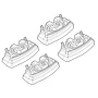 Kit de montaj pentru bare Alumia, Quadra, Silenzio C155 - Citroen C4 Aircross 04/12>12/17, Mitsubishi ASX 07/10>12/12, 01/13>10/16, 11/16>07/19, 08/19>12/21, Peugeot 4008 04/12>12/16