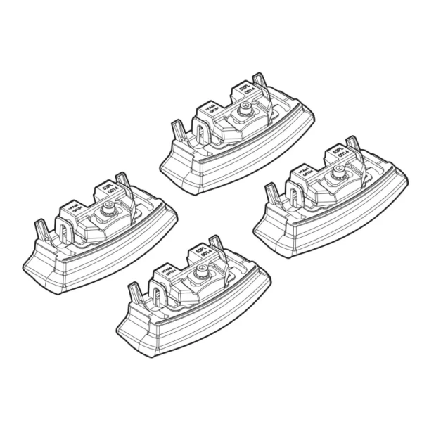 Kit de montaj pentru bare Alumia, Quadra, Silenzio C174 - Hyundai i20 3p 03/15>04/18, i20 5p 11/14>08/18, i20 5p 09/18>11/20