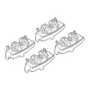 Kit de montaj pentru bare Alumia, Quadra, Silenzio C177 - Hyundai i40 Wagon 07/11>06/15, i40 Wagon 07/15>08/19